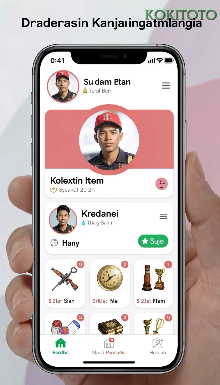 Cuplikan layar RPVIP5 — menu navigasi